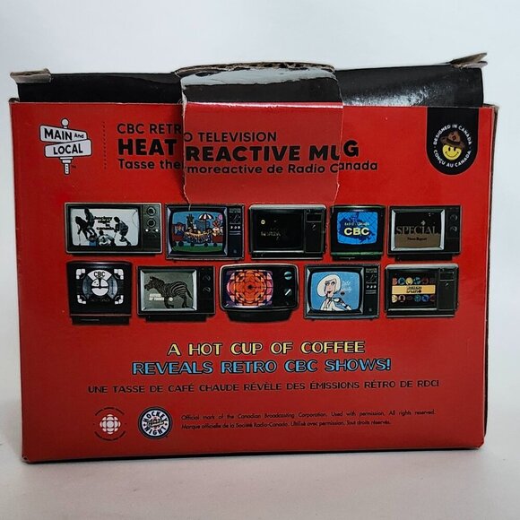 CBC Retro Television Mug Main and Local New in Box Heat Reactive BNIP - Picture 7 of 12